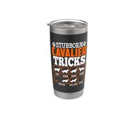 Chien de cavalier tenace - Cadeau amusant pour les amoureux Gobelet isotherme en acier inoxydable double paroi