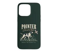 Chien de Chasse aux Oiseaux Pointer où volent Les Oiseaux Coque pour iPhone 15 Pro Max