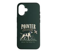 Chien de Chasse aux Oiseaux Pointer où volent Les Oiseaux Coque pour iPhone 16