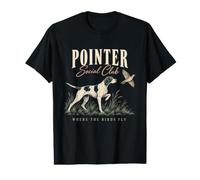 Chien de Chasse aux Oiseaux Pointer où volent Les Oiseaux T-Shirt Graphique avec Valeur