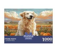 Chien de Compagnie 1000 Pièces Puzzle pour Adultes Jeux Éducatifs Divertissement Apaisant Cultiver l'esprit D'équipe pour Toute La Famille, Cadeaux pour Femmes, Cadeaux pour Hommes 38x26cm/1000pcs