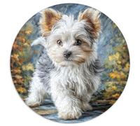 Chien de Compagnie 1000 Pièces Puzzle Rond Adultes Et Enfants Décoration Bricolage Classiques Parfait Encastrement Qualité Supérieure' Impossible Difficile 1000pcs (67.5x67.5cm)