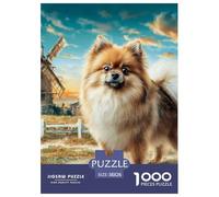 Chien de Compagnie Mignon 1000 Pièces Puzzle Impossible Décoration De La Maison Classiques Cadeau Adultes Et Enfants À Partir De 14 Ans 38x26cm/1000pcs