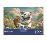 Chien de Compagnie Mignon 1000 Pièces Puzzle pour Adultes Enfants, Défi Jouets, Cadeau d'anniversaire, Jeux Éducatif, Qualité Premium 38x26cm/1000pcs