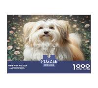 Chien de Compagnie Mignon 1000 Pièces Puzzle pour Adultes Enfants, Parfait pour Les Amateurs De Puzzles, Cadeau, Stimulant, Jeux Éducatif, Qualité Premium 38x26cm/1000pcs