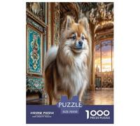 Chien de Compagnie Mignon 1000 Pièces Puzzle pour Enfants À Partir De 14 Ans, Parfait pour Les Amateurs De Puzzles, Cadeau d'anniversaire, Jeu Éducatif, Qualité Premium 70x50cm/1000pcs