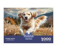 Chien de Compagnie Mignon Jigsaw Puzzle 1000 Pièces pour Les Adultes Puzzles Difficiles Cadeaux pour Adultes 100% Carton Recyclé Puzzle Décoratif 70x50cm/1000pcs