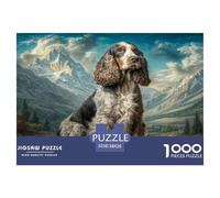 Chien de Compagnie Mignon Puzzle 1000 Pièces Educa Jouet en Bois Cadeau Unique De l'art De La Décoration Jeu ÉduChatif Challenge Toy Adultes Et Enfants À Partir De 14 Ans 38x26cm/1000pcs