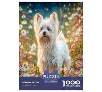 Chien de Compagnie Mignon Puzzle 1000 Pièces Educa Jouet en Bois Cadeau Unique De l'art De La Décoration Jeu Éduchatif Challenge Toy pour Adultes Et Enfants À Partir De 12 Ans 70x50cm/1000pcs