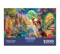 Chien de Compagnie Mignon Puzzle Art Déco 1000 Piece Chihuahua à Londres Jigsaw Puzzle Jeu De Famille Idées Cadeaux pour Adultes Et Enfants À Partir De 12 Ans 52x38cm/1000pcs