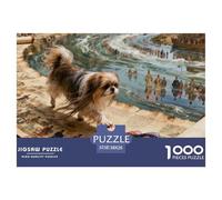 Chien de Compagnie Mignon Puzzle Défi De 1000 Pièces Qualité Supérieure, Unicité, Niveau Difficile, Adapté Aux Hommes/Femmes, Adultes Et Personnes De Plus De 14 Ans 38x26cm/1000pcs