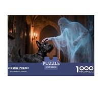 Chien de Compagnie Mignon Puzzle Défi De 1000 Pièces Qualité Supérieure, Unicité, séparé Format... Cadeau de Noël idéal pour Adolescents (14+) et Adultes 38x26cm/1000pcs