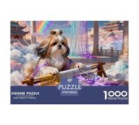 Chien de Compagnie Mignon Puzzle Défi De 1000 Pièces Qualité Supérieure, Unicité, séparé Format... Cadeau de Noël idéal pour Adolescents (14+) et Adultes 38x26cm/1000pcs