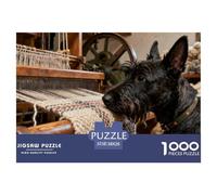 Chien de Compagnie Mignon Puzzle Jeux 1000 Pièces Larges Qualité Supérieure, Unicité, séparé Format... Cadeau de Noël idéal pour Adolescents (14+) et Adultes 38x26cm/1000pcs