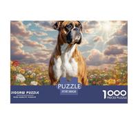 Chien de Compagnie Mignon Puzzle Jeux Défi De 1000 Pièces Qualité Supérieure, Unicité, Jeu De Puzzle Difficile, Adapté Aux Hommes/Femmes, Adultes Et Personnes De Plus De 14 Ans 38x26cm/1000pcs