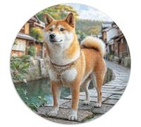Chien de Compagnie Mignon Puzzle Rond 1000 Pièces Enfants Encastrement Qualité Supérieure Impossible Difficile Entertainment Artist' Art Relaxation 1000pcs (67.5x67.5cm)