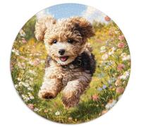 Chien de Compagnie Mignon Puzzle Rond De 1000 Pièces pour Adultes Filles Classiques Parfait Encastrement Qualité Supérieure Impossible Difficile' Entertainment Artist 1000pcs (67.5x67.5cm)