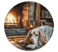 Chien de Compagnie Mignon Puzzle Rond De 1000 Pièces pour Women Classiques Parfait Encastrement Qualité Supérieure Impossible Difficile' Entertainment Artist 1000pcs (67.5x67.5cm)