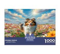 Chien de Compagnie Mignon Puzzles 1000 Pieces Cadeau Unique Jeu Éduchatif Défi Jouet À De Qualité Supérieure Peinture Art pour Adultes Enfants 38x26cm/1000pcs