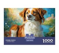 Chien de Compagnie Puzzle 1000 Pièces Volumineuses Qualité Supérieure, Unicité, Jeu De Puzzle Difficile, Adapté Aux Hommes/Femmes, Adultes Et Personnes De Plus De 14 Ans 70x50cm/1000pcs