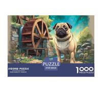 Chien de Compagnie Puzzle Jeux Défi De 1000 Pièces Qualité Supérieure, Unicité, Jeu De Puzzle Difficile, Cadeau De Noël pour Filles/garçons, Adultes Et Personnes De Plus De 14 Ans 38x26cm/1000pcs