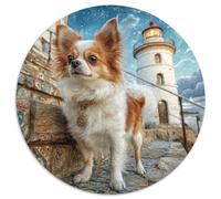Chien de Compagnie Puzzle Rond De 1000 Pièces pour Women Célèbres Unique Décompression Impossible Pression Réduite Familial' Cadeau Décoration 1000pcs (67.5x67.5cm)