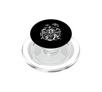 Chien de Cowboy avec OVNIS dans Le Paysage du désert PopSockets PopGrip pour MagSafe
