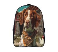 chien de ferme sacs à dos à la mode et durable 12 ans et plus étudiants sac d'école 2 compartiment animal sac à dos imprimé en 3d-16,garçons et filles pour les voyages les affaires