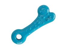 Chien de Forme Osseux Jouet pour Le Jeu Interactif et Les Soins pour Les Petits et Moyens Chiens (Petit Jaune osseux) (Petits os - Bleu Clair)
