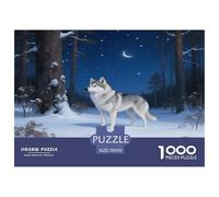Chien de Laponie finlandais Puzzle 1000 Pièces Jeu Éducatif Puzzle Premium Animal de Compagnie Chien Le Cadeau Parfait pour La Famille Et Amis, Adultes Et Enfants 70x50cm/1000pcs