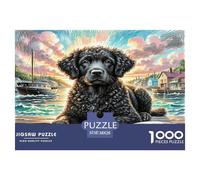 Chien de l'eau Portugais Jigsaw Puzzle 1000 Pièce pour Les Adultes Jeux Éducatifs Puzzle Cadeaux pour Adultes 100% Carton Recyclé Puzzle Décoratif 38x26cm/1000pcs