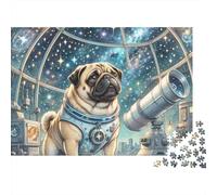 Chien de lEspace Puzzle pour Adultes Puzzle 1000 Pièces Observatoire Astronomique Coffret Puzzle 1000 Pièces Décompression Cadeau 52x38cm/1000pcs