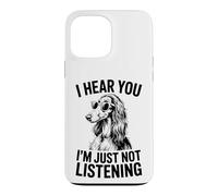 Chien de lévrier Afghan drôle Coque pour iPhone 13 Pro Max