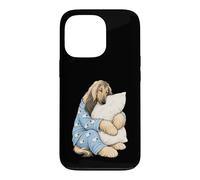Chien de lévrier Afghan endormi dans Un Pyjama Mignon Coque pour iPhone 13 Pro