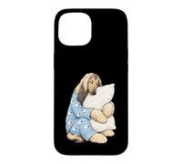 Chien de lévrier Afghan endormi dans Un Pyjama Mignon Coque pour iPhone 15