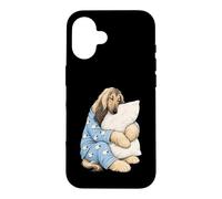 Chien de lévrier Afghan endormi dans Un Pyjama Mignon Coque pour iPhone 16
