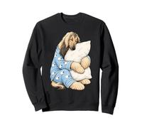 Chien de lévrier Afghan endormi dans Un Pyjama Mignon Sweatshirt