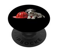Chien de Maison de Pompiers PopSockets PopGrip Adhésif