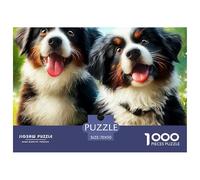 Chien de Montagne Bernois 1000 Pièces Animal de Compagnie Puzzle Adulte Difficile Jeu pour Toute La Famille Divertissement Classique pour Adultes Et Enfants À Partir De 6 Ans Activité Familiale