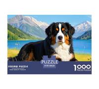 Chien de Montagne Bernois 1000 Pieces Faune Sauvage Puzzle en Papier Détente & Relaxation De l'art De La DécoRation Moderne Adultes Enfants 38x26cm/1000pcs