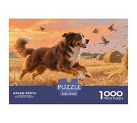 Chien de Montagne Bernois 1000 Pieces Faune Sauvage Puzzle pour Adulte Jeu D'Intelligence Jeu Cadeau Unique Adultes Et Enfants Dès 14 Ans 70x50cm/1000pcs