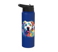 Chien de montagne des Pyrénées à l'aquarelle Stainless Steel Insulated Water Bottle