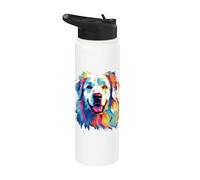 Chien de montagne des Pyrénées à l'aquarelle Stainless Steel Insulated Water Bottle