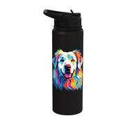 Chien de montagne des Pyrénées à l'aquarelle Stainless Steel Insulated Water Bottle