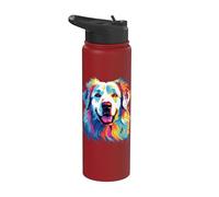 Chien de montagne des Pyrénées à l'aquarelle Stainless Steel Insulated Water Bottle