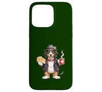 Chien de Montagne Mignon Entlebucher Chien Café Fromage Drapeau Suisse Coque pour iPhone 15 Pro Max
