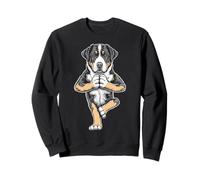 Chien de Montagne Suisse de Yoga Chiot drôle Asana Sweatshirt