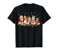 Chien de Noël Père Noël, Bonhomme de Neige, Renne Festif T-Shirt