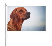 Chien de Rhodésie à crête dorsale,Drapeau de jardin, bannière décorative, drapeau double face, 2 x 3 pieds, pour extérieur et intérieur