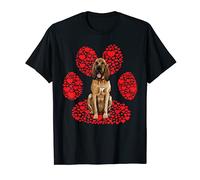 Chien De Saint-Hubert Jour Saint Valentin Patte T-Shirt